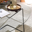 Bàn Sofa Modesk PS Illusion Table  D1000 x R700 x C420 (mm) [Khung sắt  mặt kính