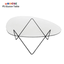 Bàn Sofa Modesk PS Illusion Table  D1000 x R700 x C420 (mm) [Khung sắt  mặt kính