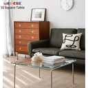 Bàn Sofa Modesk PS Illusion Table  D1000 x R700 x C420 (mm) [Khung sắt  mặt kính