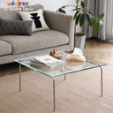 Bàn Sofa Modesk PS Illusion Table  D1000 x R700 x C420 (mm) [Khung sắt  mặt kính