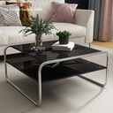 Bàn Sofa Modesk PS Illusion Table  D1000 x R700 x C420 (mm) [Khung sắt  mặt kính