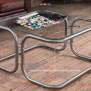 Modesk SS Mesa Vintage Glass Coffee Table