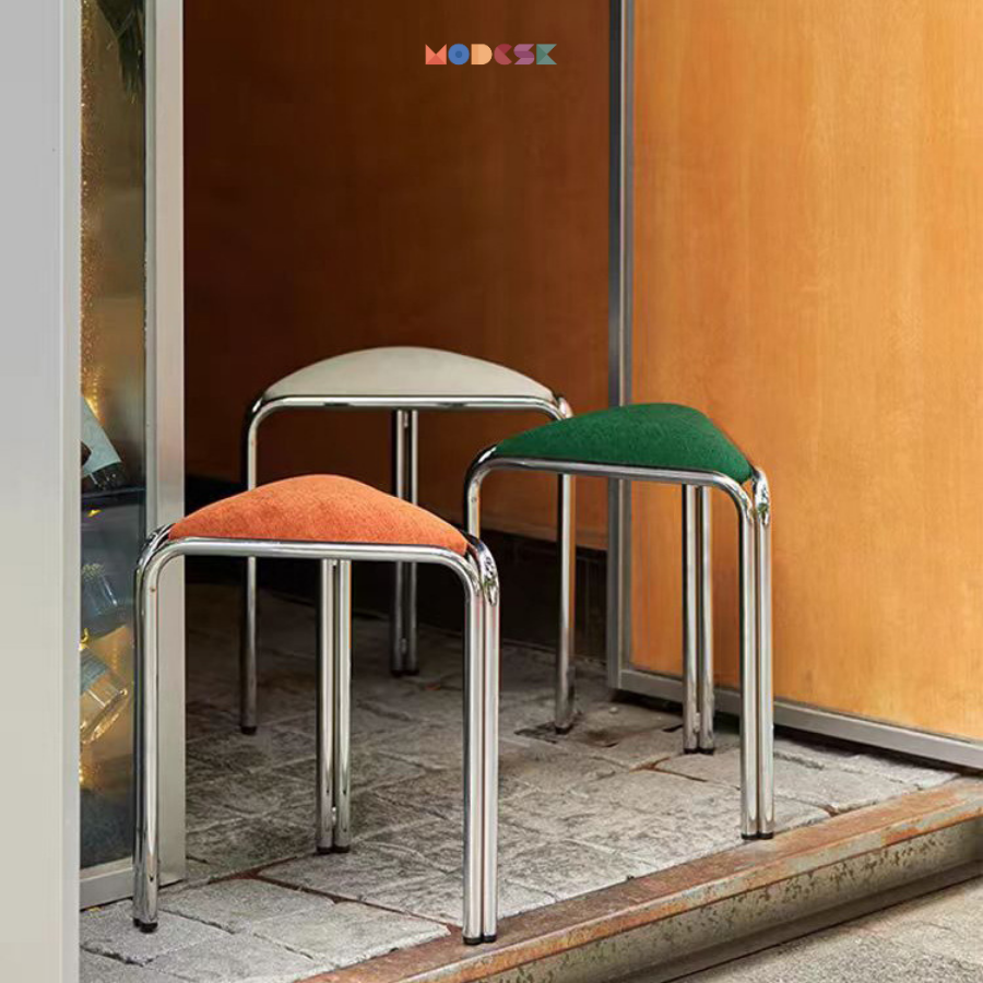Modesk SS Triangel Pizza Tool/ Ghế ngồi cà phê, phòng trang điểm 380x400x420mm