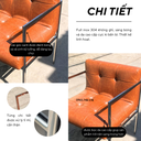 Ghế làm việc, quán cafe, đọc sách thư giãn Modesk  SS Earl Arm Chair inox 304 – da simili quán cà phê - phòng khách - phòng làm việc
