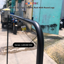 MODESK SS Single Clothing Rack With Round Legs/Sào đơn chân tròn đầu tròn D1300xR400xC1500mm [Màu Inox nguyên bản]