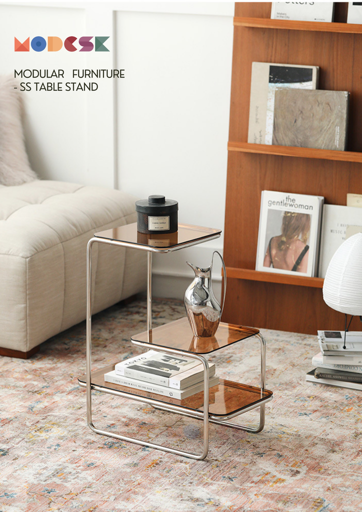 SS Stand Table Color D520 x R300 x C590mm Inox 304