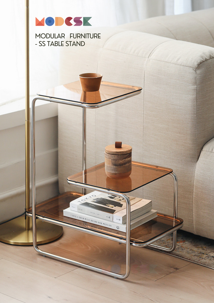 SS Stand Table Color D520 x R300 x C590mm Inox 304