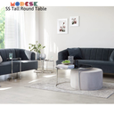 Bàn Sofa Modesk PS Illusion Table  D1000 x R700 x C420 (mm) [Khung sắt  mặt kính