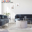 Bàn Sofa Modesk PS Illusion Table  D1000 x R700 x C420 (mm) [Khung sắt  mặt kính