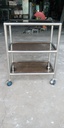 Trolley 3 Glass Light D450 x R300 x C560mm Inox 304