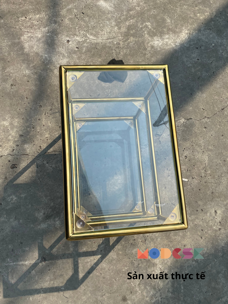 Trolley 3 Glass Light D450 x R300 x C560mm Inox 304