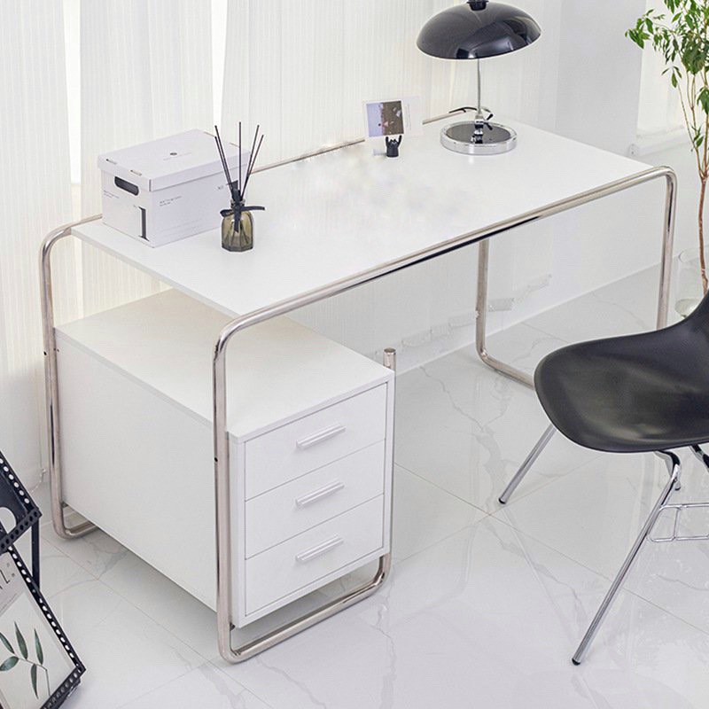 Bàn Làm việc Home Office Sofa Modesk SS Long Table black and white D1200 x R600 x C750 mm [Khung Inox]