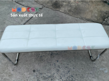 [SS BENCH CHAIR] - Ghế dài thư giãn, đọc sách, decor quán cà phê Modesk khung inox 304
