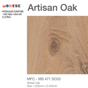 SP Vintage Sofa Table Artisan Oak D1060 x R570 x C540mm