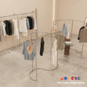 Sào lượn sóng đứng Chữ S D1200 x R600 x C1700mm