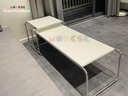 Bộ đôi Bàn Sofa Modesk SS Long Table black and white D1370 x R560 x C460 mm [Khung Inox]
