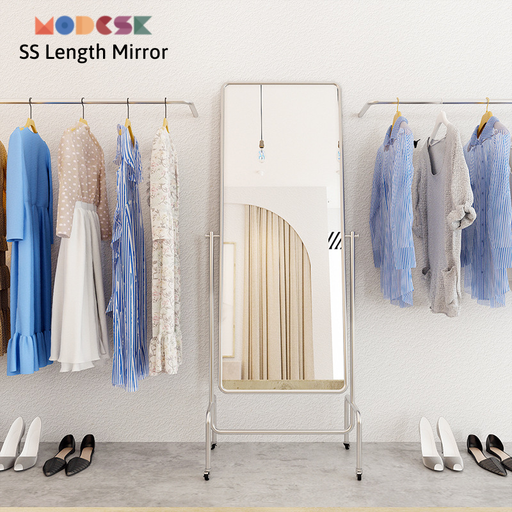 [MSSSMR0026] Gương dài soi toàn thân Modesk SS Length Mirror D600 x R400 x C1800 mm [Khung Inox]