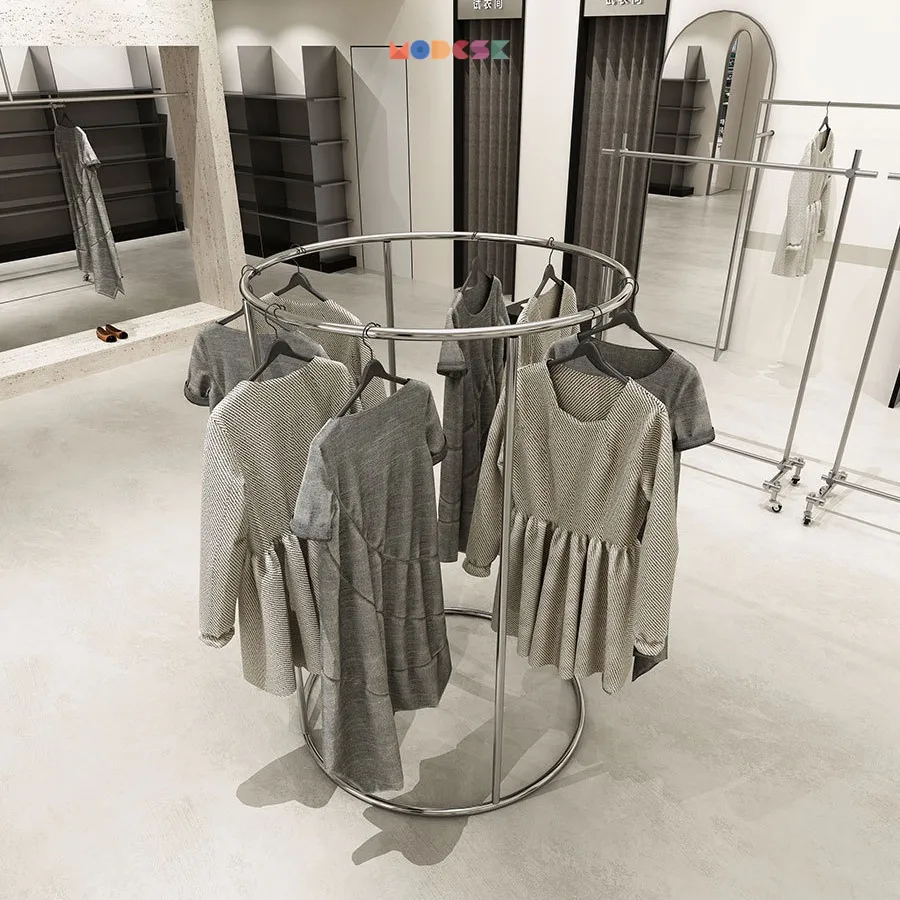 Modesk SS O Single Rack/Sào trưng bày hình tròn/D1200xR120oxC1700mm