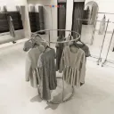 Modesk SS O Single Rack/Sào trưng bày hình tròn/D1200xR120oxC1700mm