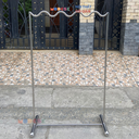 Modesk SS Cat Clothing Rack/ Sào đơn chân tròn đầu lượn sóng Inox 304   1300x400x1600mm (DxRxC)