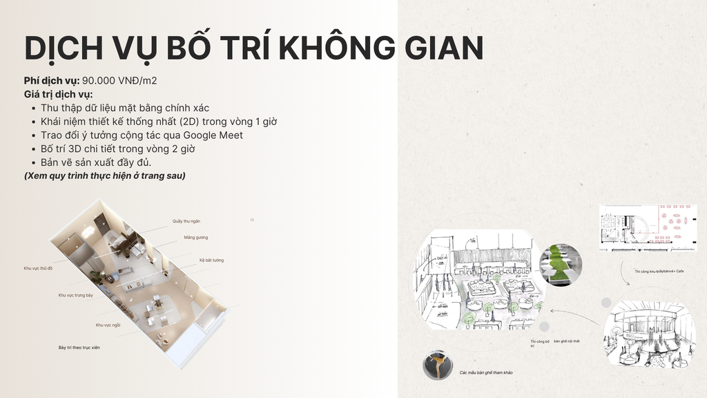 Dịch vụ Bố trí không gian