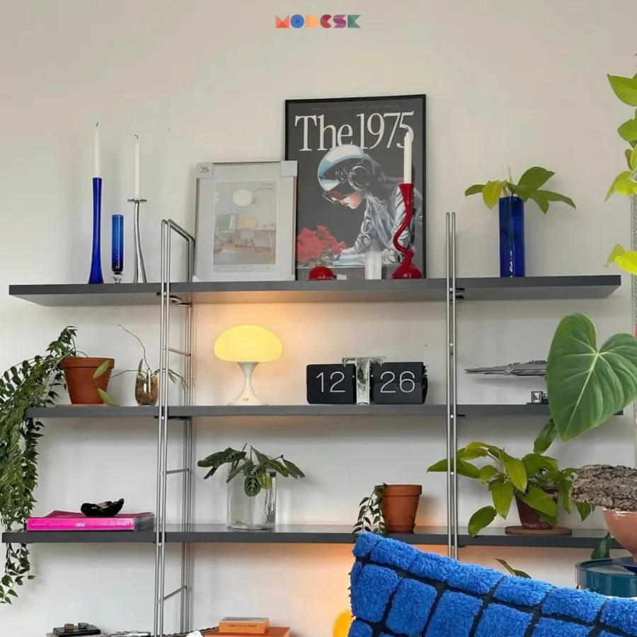 [MSSSSH0084] Modesk SS Vintage Bookshelf Version 3/ Kệ trưng bày, kệ sách, kệ decor đa năng 1400x350x1600mm
