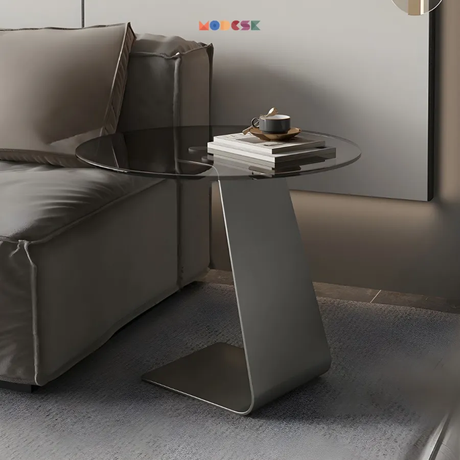 Modesk SS Cyanna Table/ Bàn trà sofa/phòng khách/decor cửa hàng/quán cà phê 550x550x500mm ([SP] Độ dày loại vật liệu mặt miếng: 5, [VT] Mặt kính [Mặt trên]: None, [VT] Inox 304 Nguyên bản [Khung]: None, [VT] Inox 304 Nguyên bản [Mặt dưới]: None)
