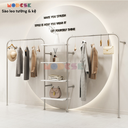 Sào treo quần áo kết hợp kệ trưng bày Modesk