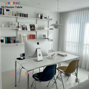 Modesk SS Flexion Table/Bàn làm việc, bàn bếp, bàn ăn khung inox 304, ván MFC An Cường