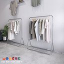 Sào đơn chân chữ V treo quần áo - Sào treo quần áo shop thời trang - Khung inox 304
