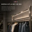 MODESK SS LUMA WALL RAIL / Hệ sào treo tường dẫn sáng (Dài 4m x cao 1m9)