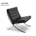 Modesk SS Classic Leather Barcelona Chair/D800xR700xC800mm