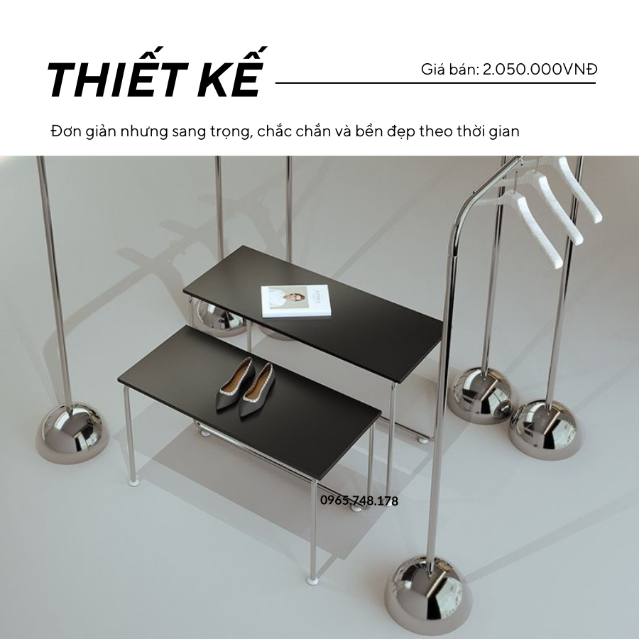 Modesk SS Basic Laccio Table/ Bàn làm việc lắp ráp đa năng 100x400x600mm