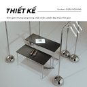 Modesk SS Basic Laccio Table/ Bàn làm việc lắp ráp đa năng/D100xR400xC600mm