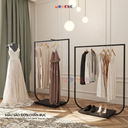 Modesk PS Back Floor Standing Rack/ Sào đơn chân bục gỗ/ D1200xR400xC1200