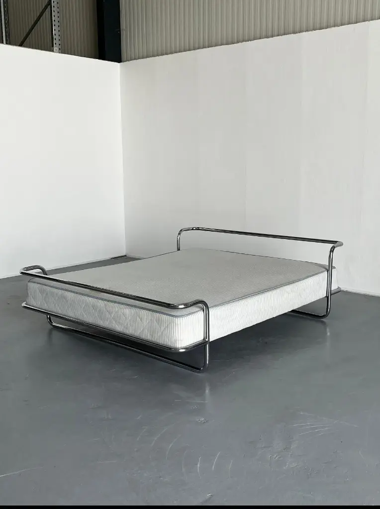 Modesk SS Lit King Bed/ 2050x1580x700mm Giường ngủ hiện đại Inox304 (không bao gồm nệm)