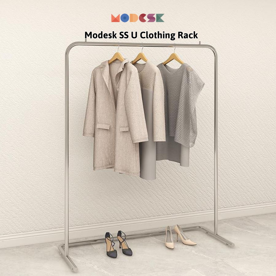 Modesk SS U Clothing Rack/Sào đơn chân chữ U D1200 x R350 x C1600mm
