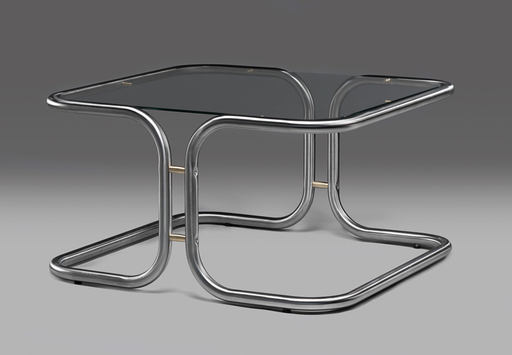 Modesk SS Mesa Vintage Glass Coffee Table